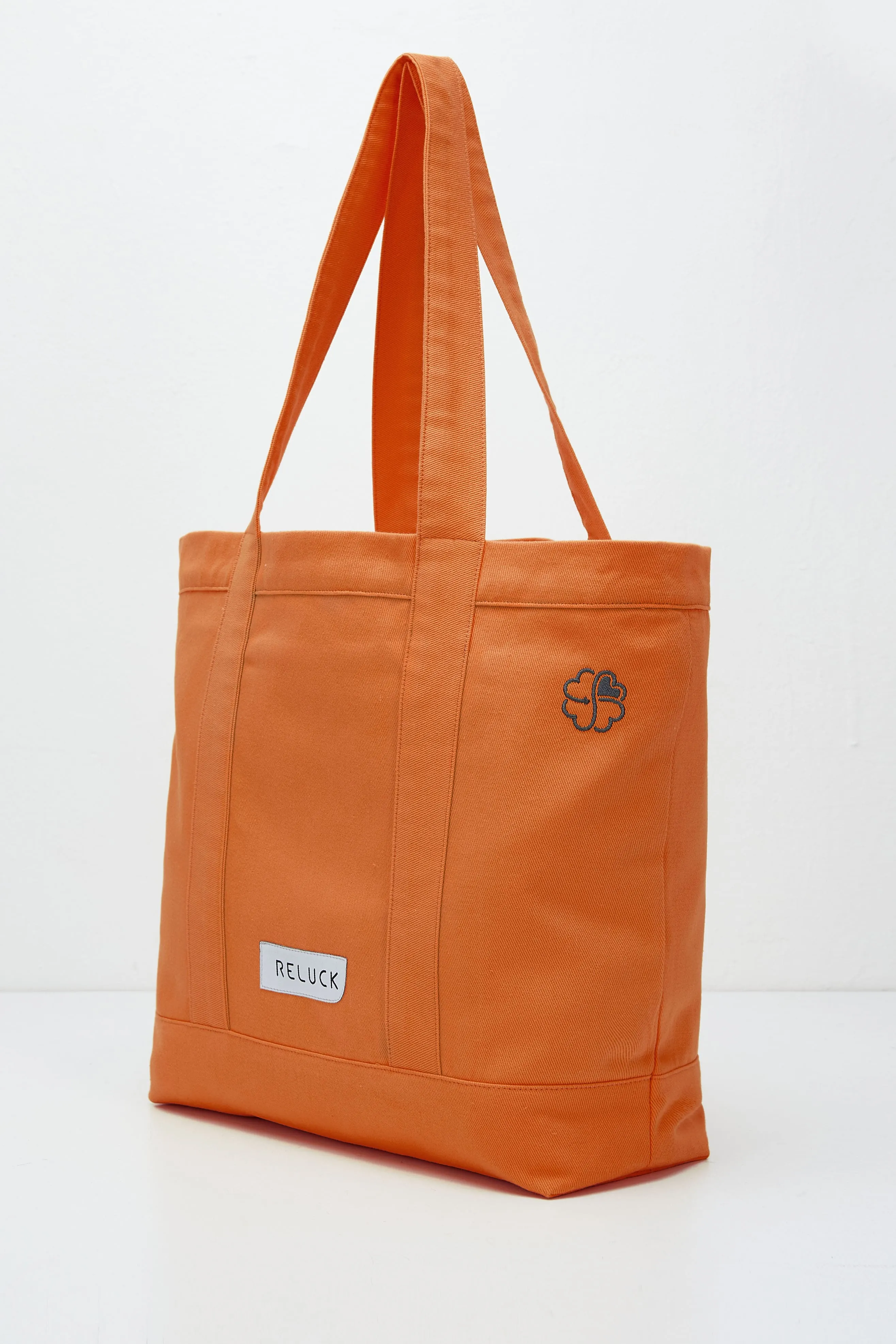 100% Recycled Big Tote Bag Orange