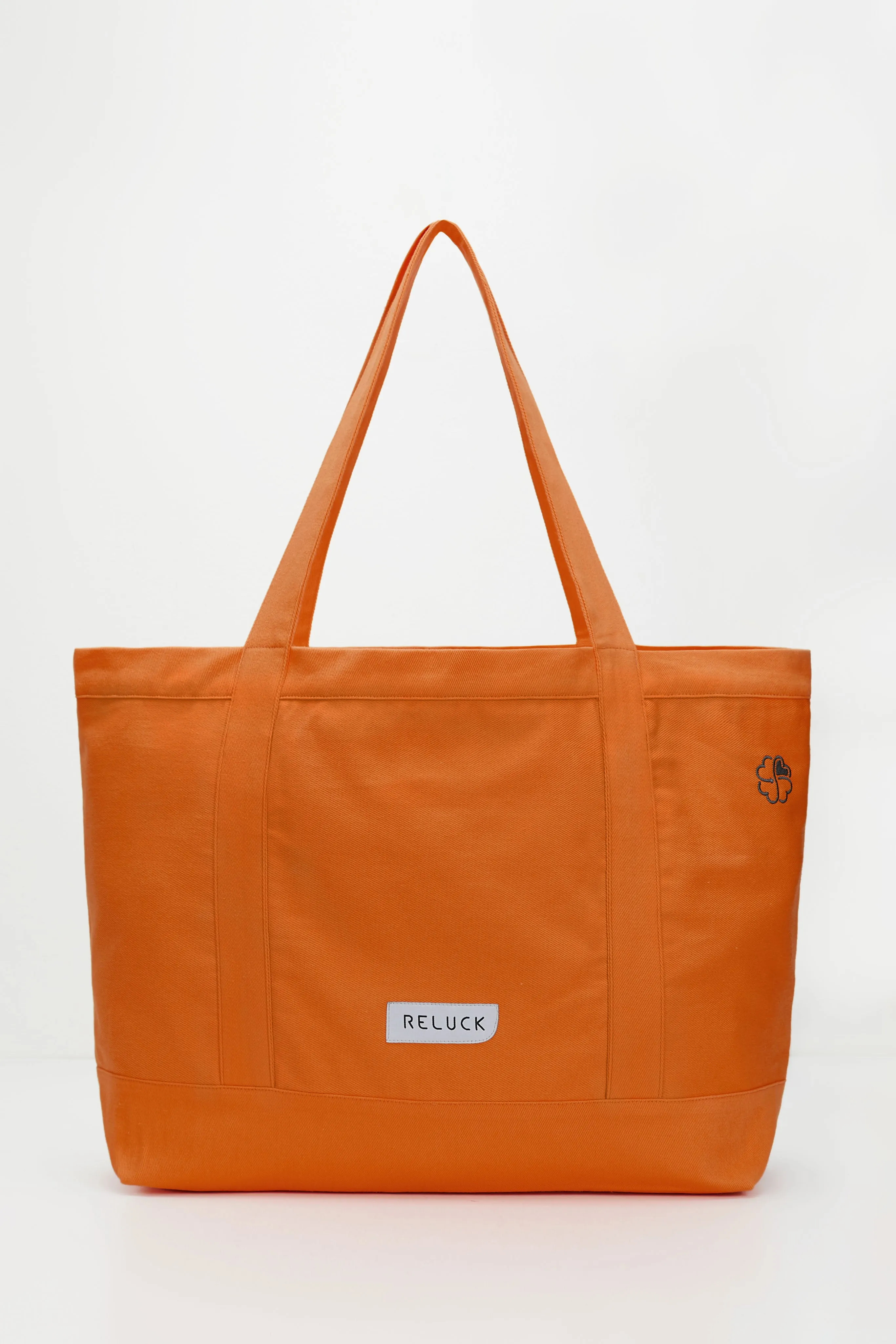 100% Recycled Big Tote Bag Orange