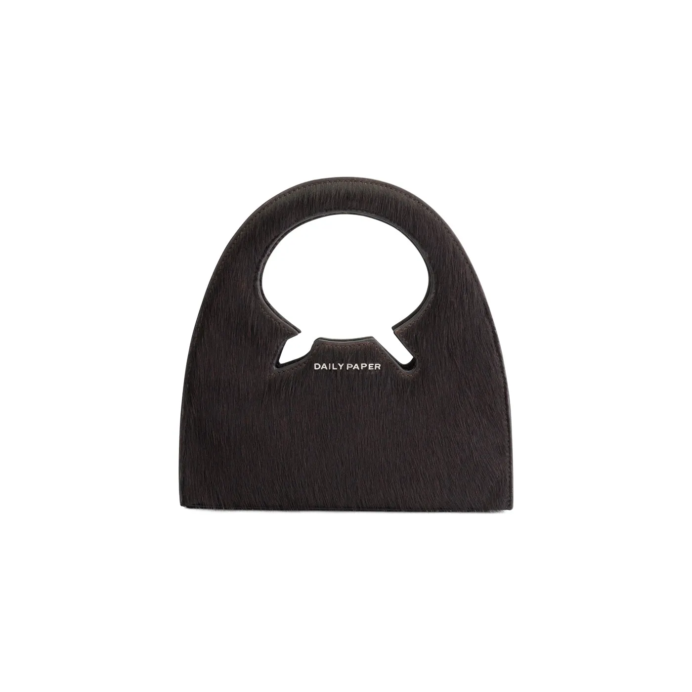 Brown Cow Hair Leather Codu Small Bag