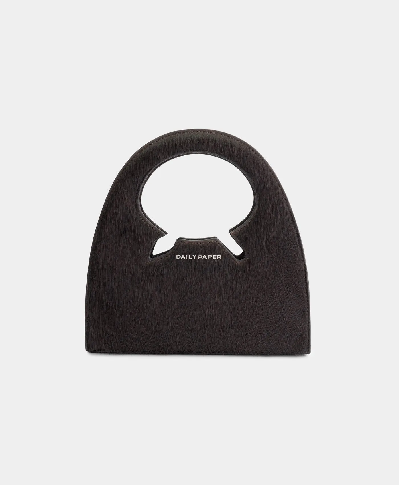 Brown Cow Hair Leather Codu Small Bag