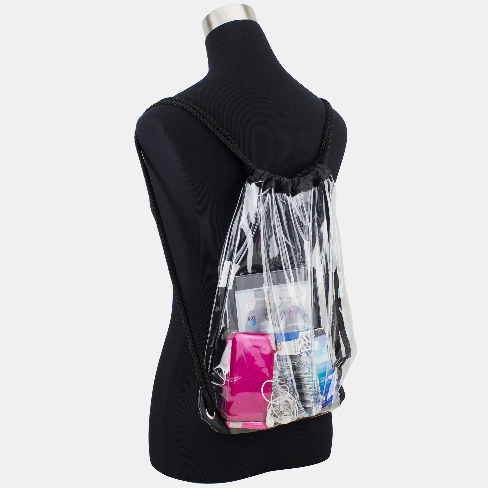 Clear Sling Sackpack, Black Trim