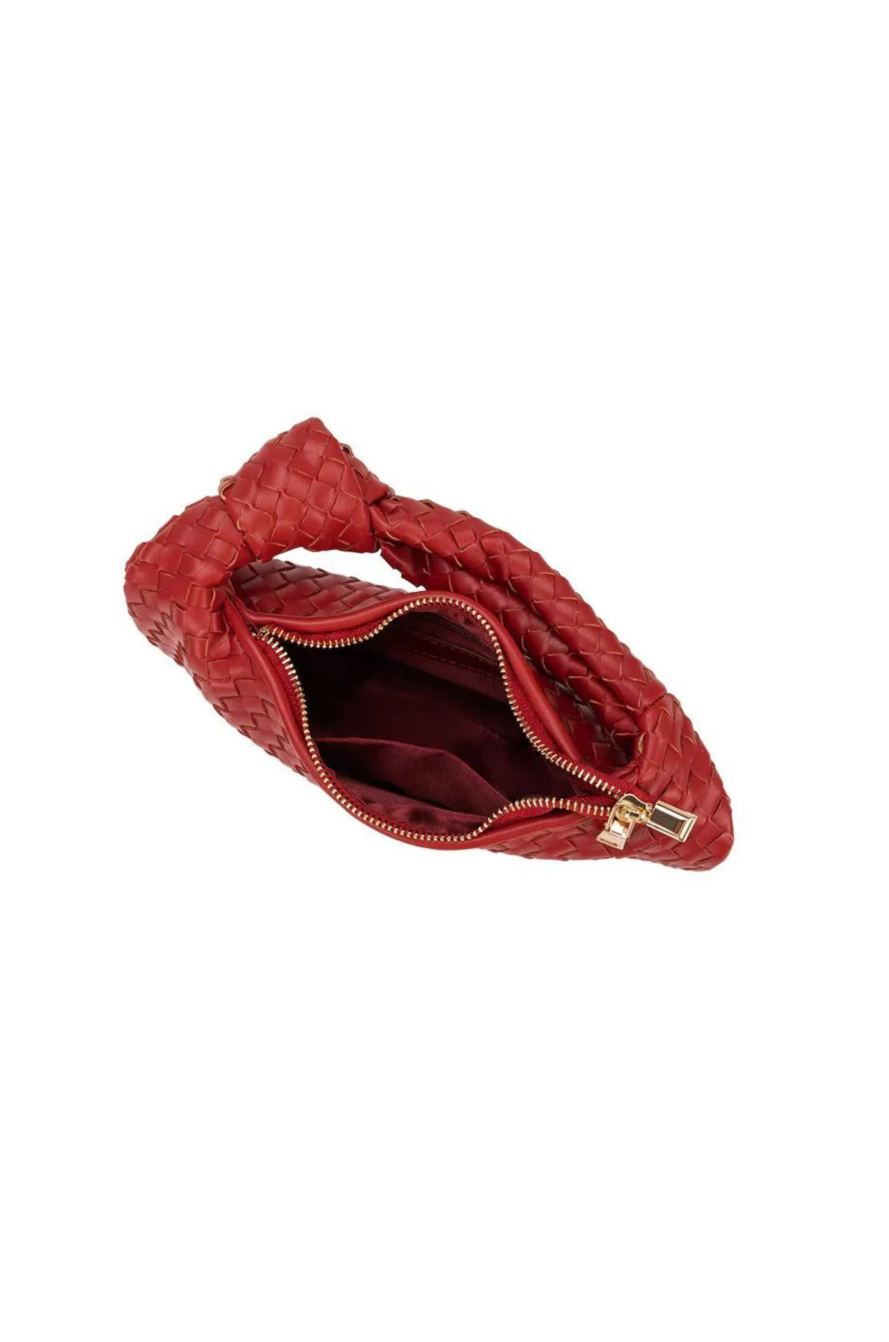 Drew Red Small Woven Bag