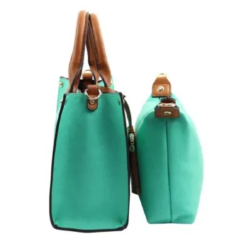 Faux Leather Turquoise 3 in 1 Mini Handbag