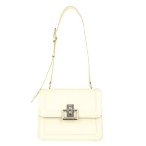 Furla Villa Small Crossbody Bag - White Cotton