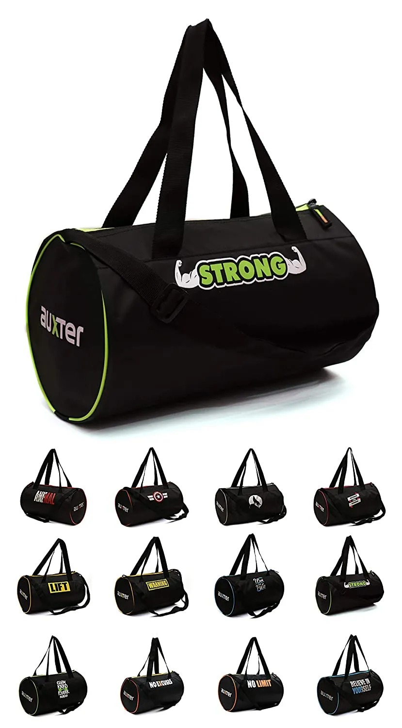 Gym Bag Duffel Bag for boys Girls Black 15 ltr.