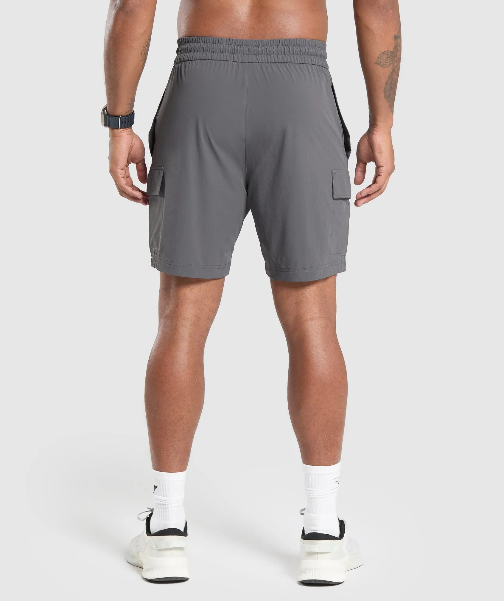 Gymshark Stretch Woven Cargo Shorts - Graphite Grey