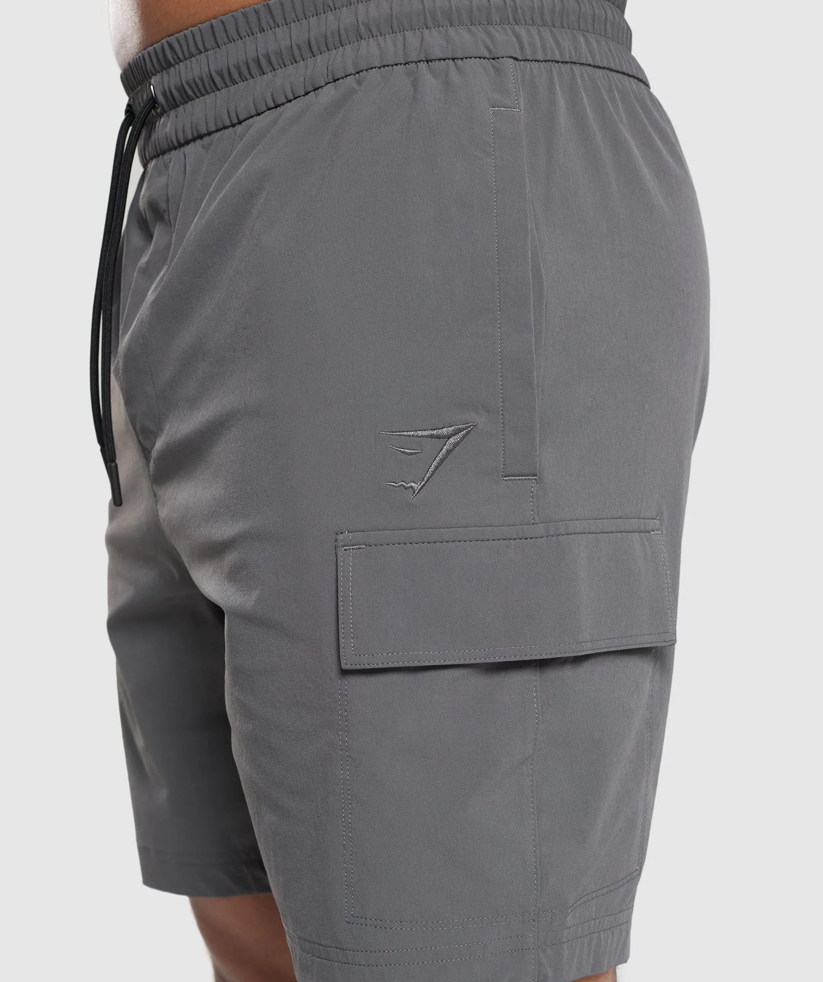Gymshark Stretch Woven Cargo Shorts - Graphite Grey