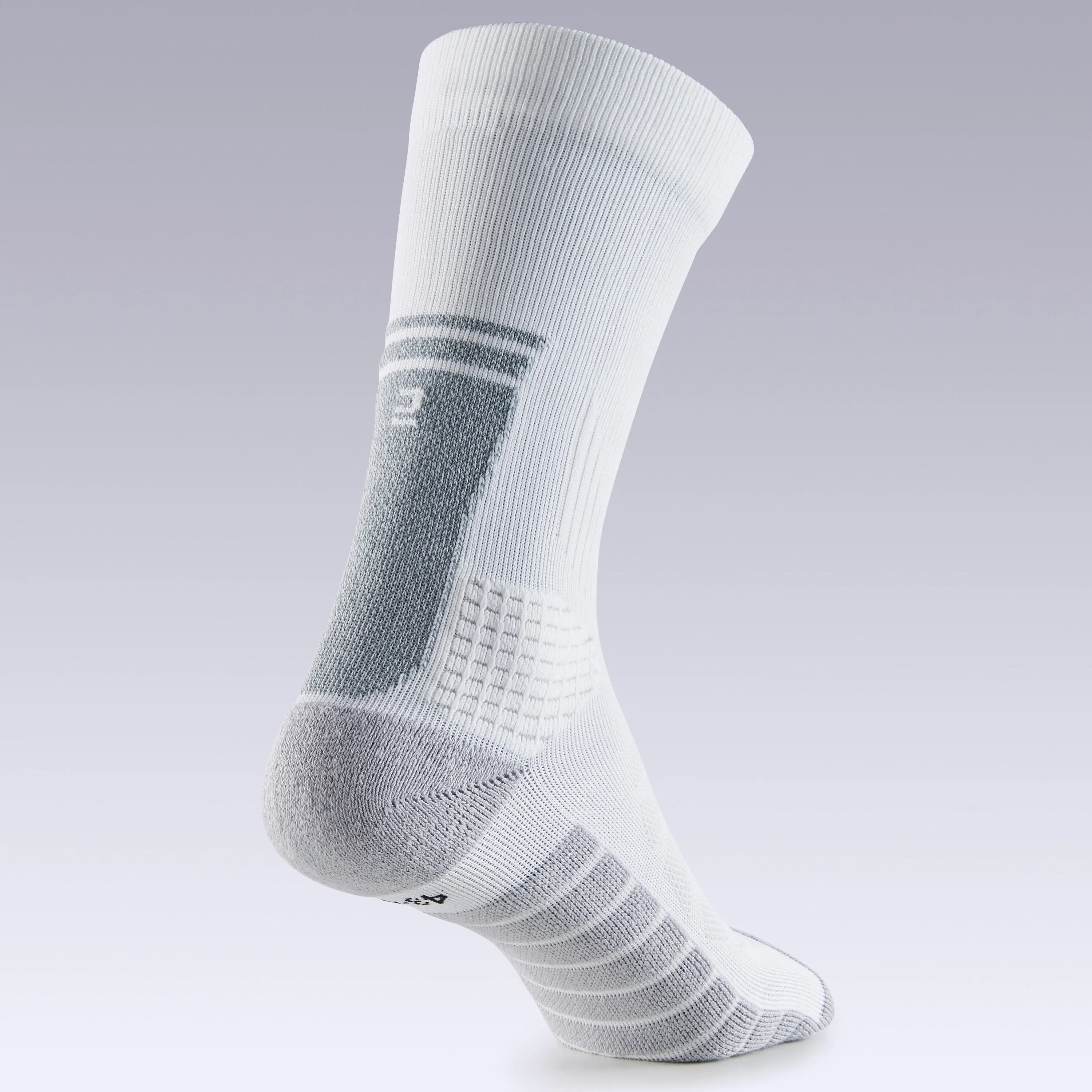 Mid-height white football sports socks KIPSTA, white