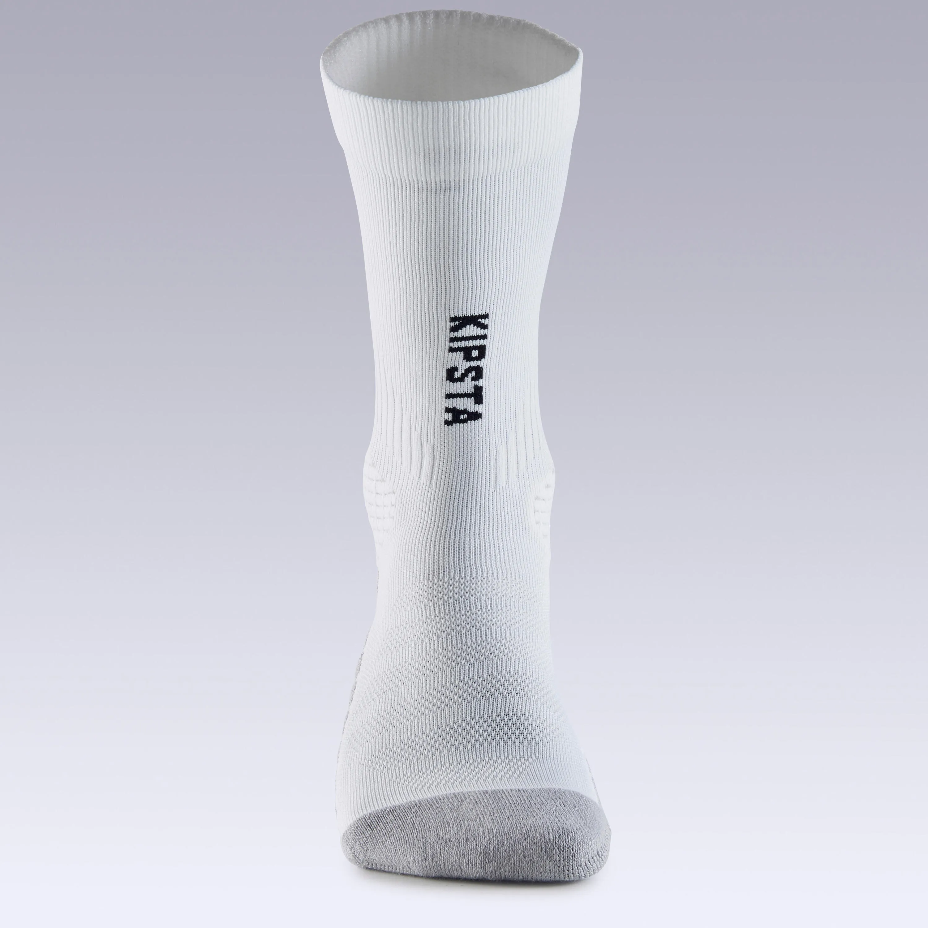 Mid-height white football sports socks KIPSTA, white