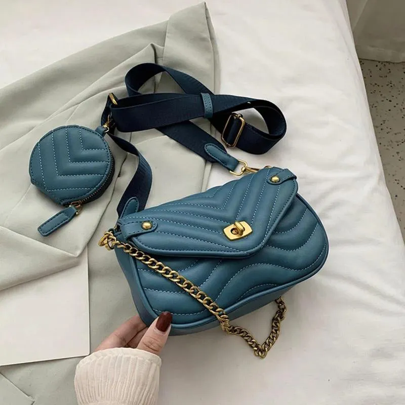 Mini Quilted Crossbody Bag with Coin Purse