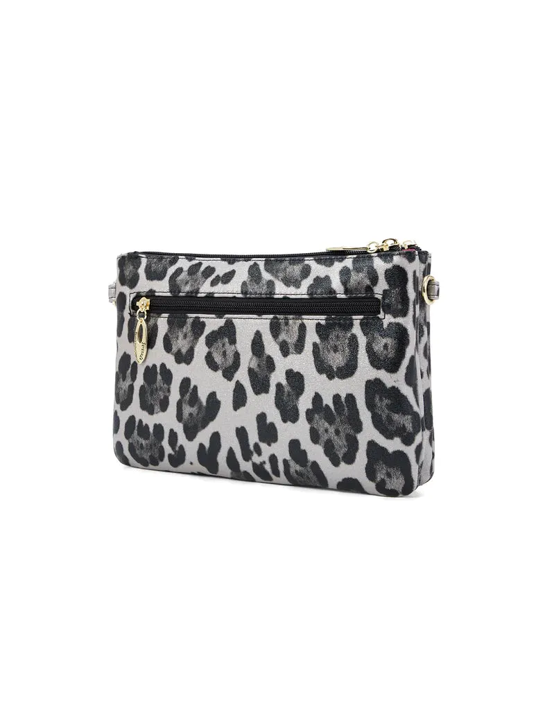Miss Serenade - CP19-1010 Madagascar PU Crossbody - Silver