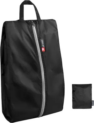 pack all Foldable Plus-Sized Shoe Bag for Travel, Water-Resistant Ultralight Shoe Pouch for Gym, Odor-Resistant Soccer Cleats Bag for Sport (Dual Pocket Version)