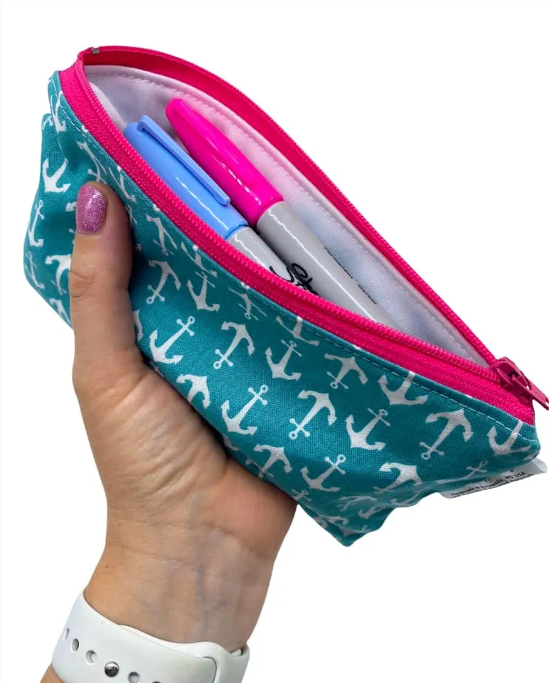 Snack Sized Reusable Zippered Bag Unicorns Rainbows