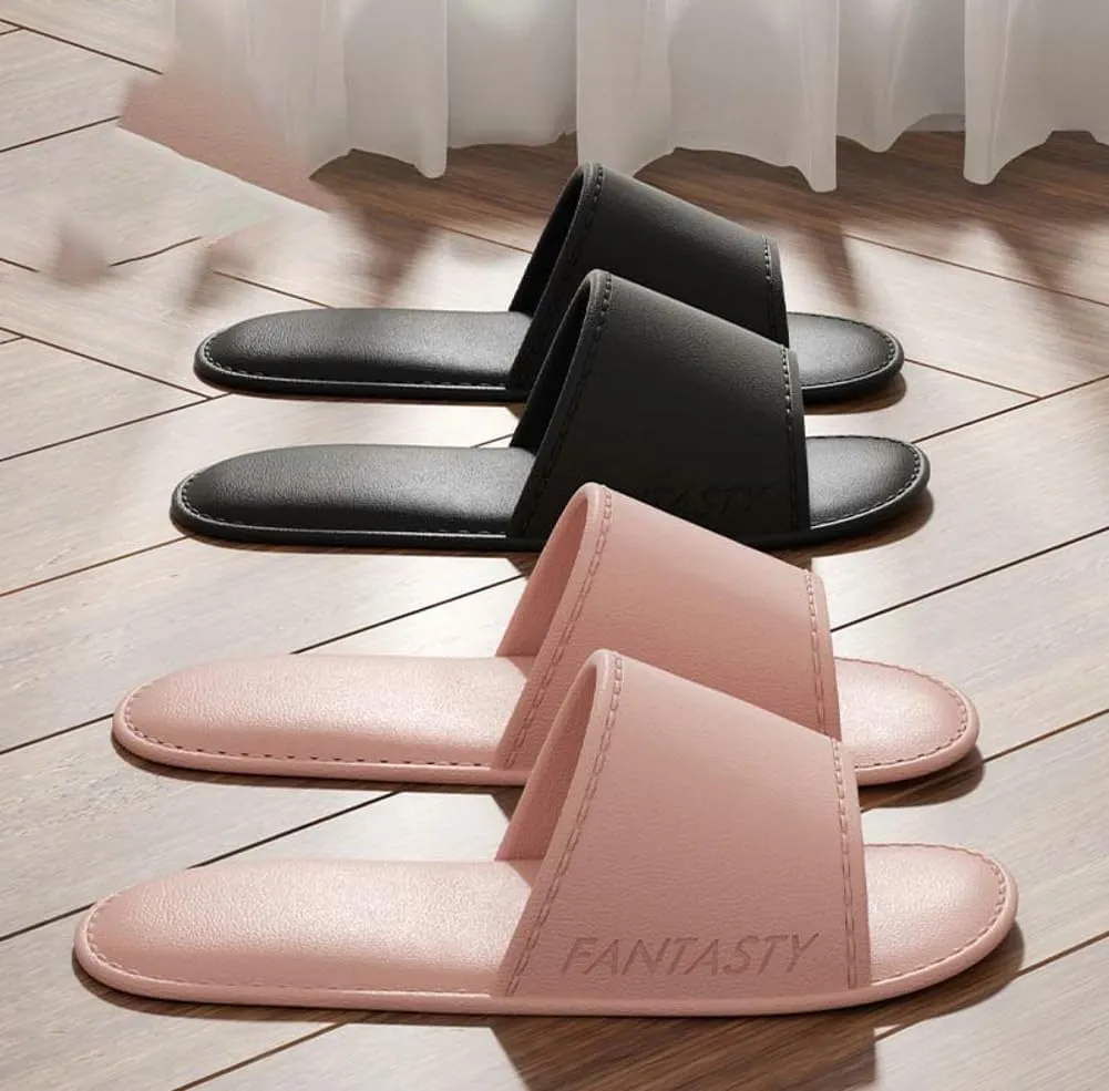 Travel Slippers for Women and Men Foldable Portable Slides Sandals Soft Lightweight Non-Slip Hotel Spa Slippers Bathroom Shower Shoes