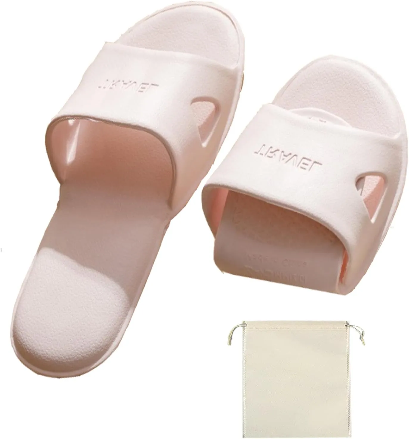 Travel Slippers for Women and Men, Portable Foldable Slippers with Cotton Storage Bag, Travel Shower Sandals Non-Slip Quick Dry Outdoor Camping Swimming Beach Hotel Sandals