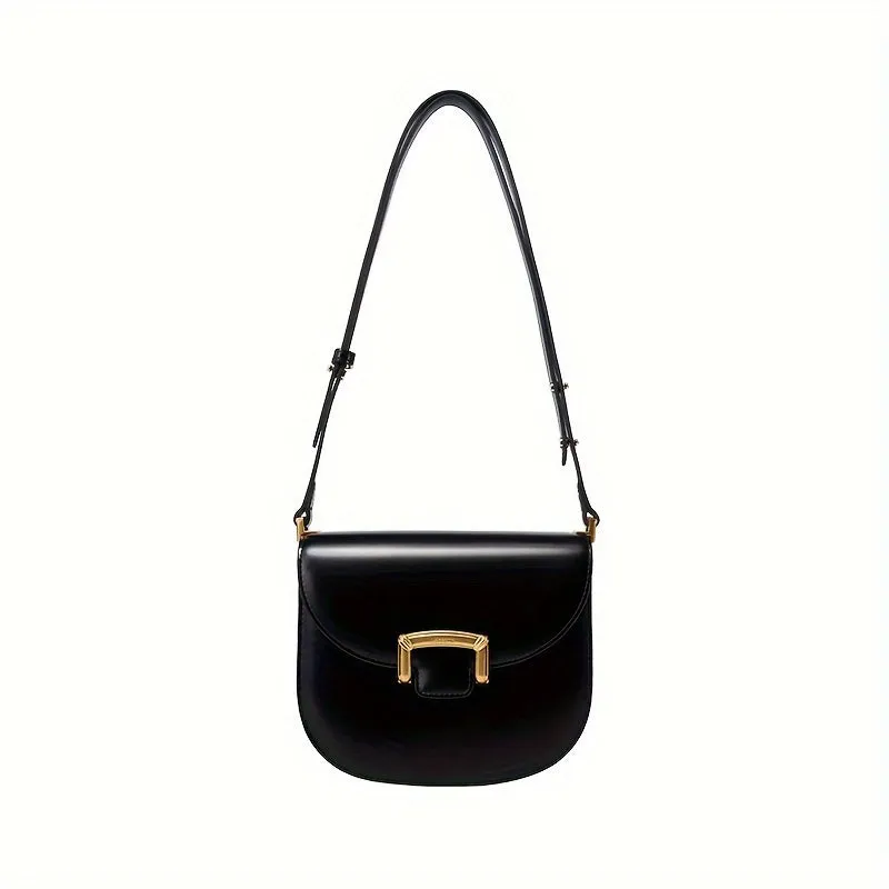 Trendy Saddle Bag -  New Arrival, Retro Style, Crossbody, Shoulder Bag, Ladies Handbag, Wedding Bag, Stylish and Elegant Design
