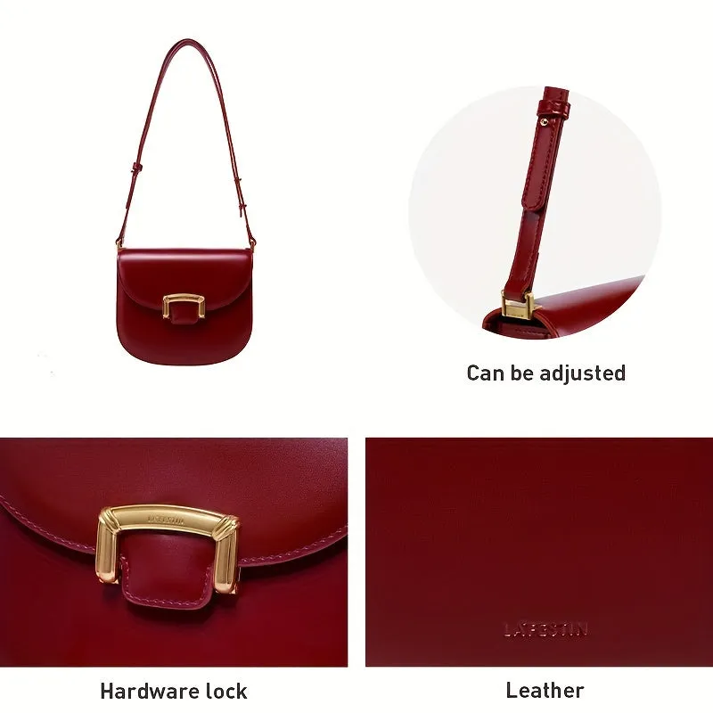 Trendy Saddle Bag -  New Arrival, Retro Style, Crossbody, Shoulder Bag, Ladies Handbag, Wedding Bag, Stylish and Elegant Design