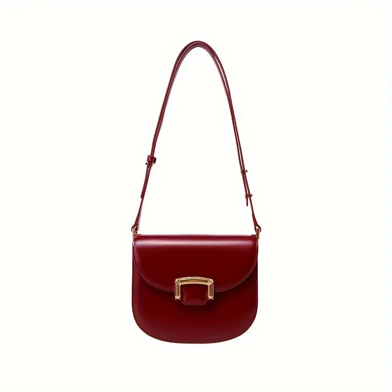 Trendy Saddle Bag -  New Arrival, Retro Style, Crossbody, Shoulder Bag, Ladies Handbag, Wedding Bag, Stylish and Elegant Design
