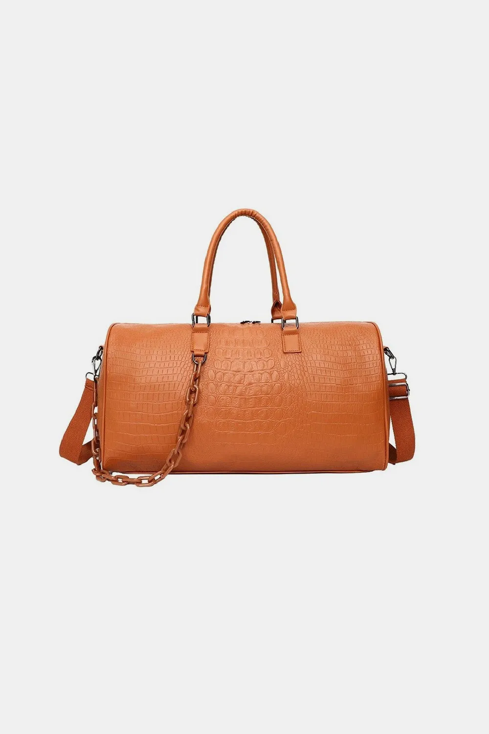 Vegan Leather Weekender Travel Duffle Bag