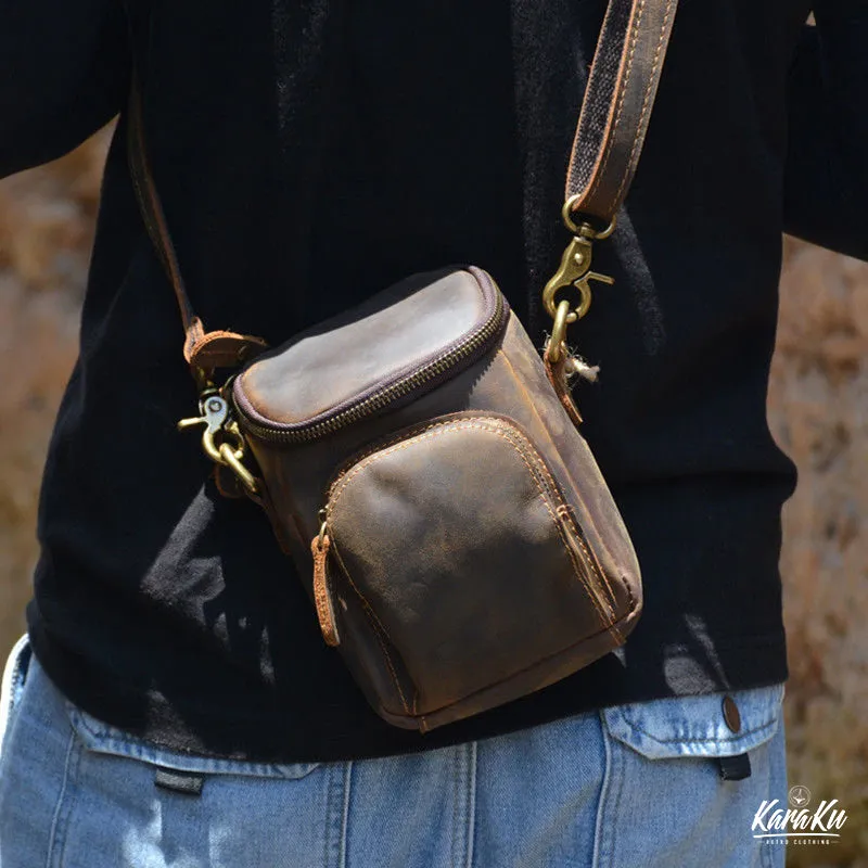 Vintage Small Leather Shoulder Bag