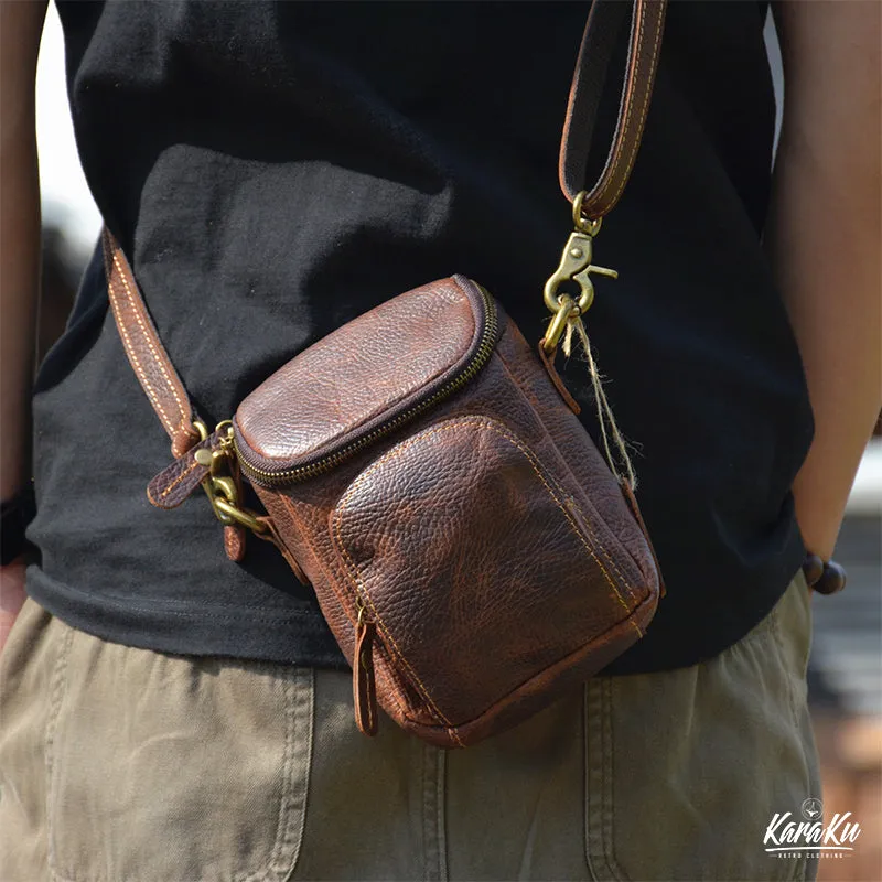 Vintage Small Leather Shoulder Bag