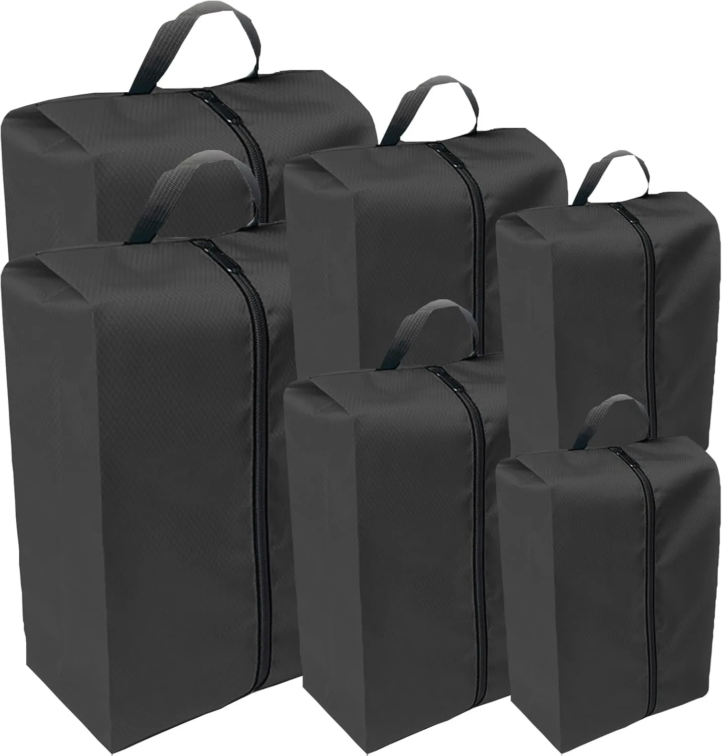 washable shoe bags for travel, pack all Foldable Travel groove bag shoes, car shoe storage(6-piece set)