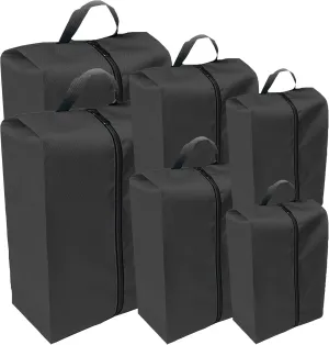 washable shoe bags for travel, pack all Foldable Travel groove bag shoes, car shoe storage(6-piece set)