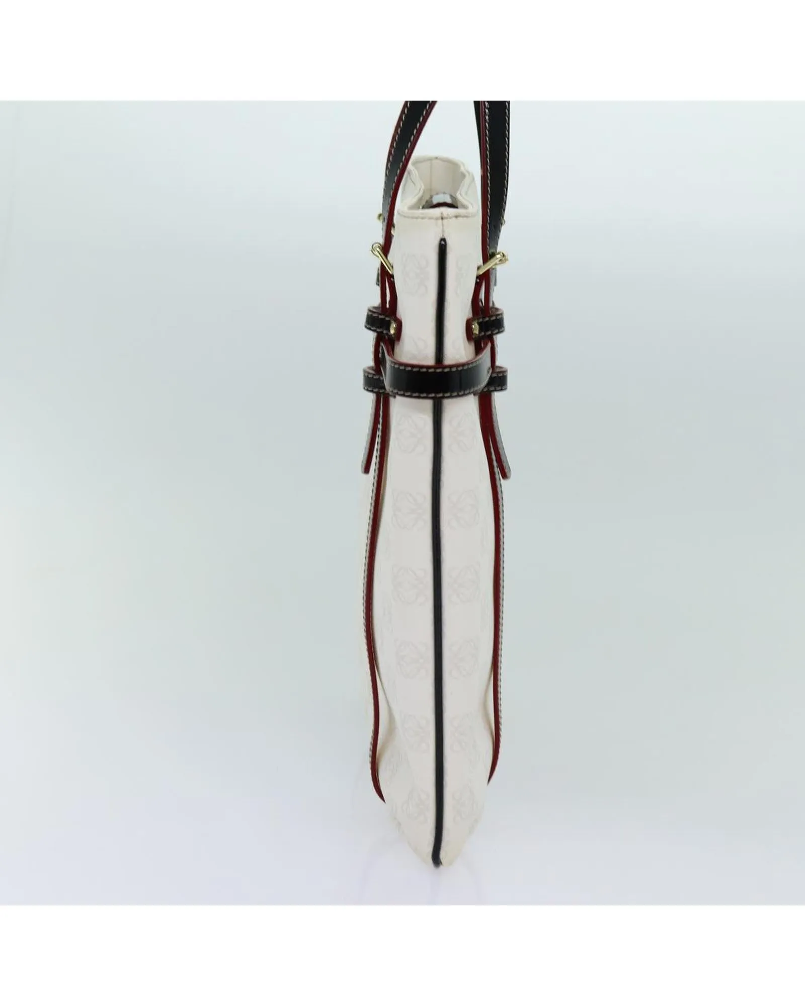 White PVC Leather Tote Bag by LOEWE