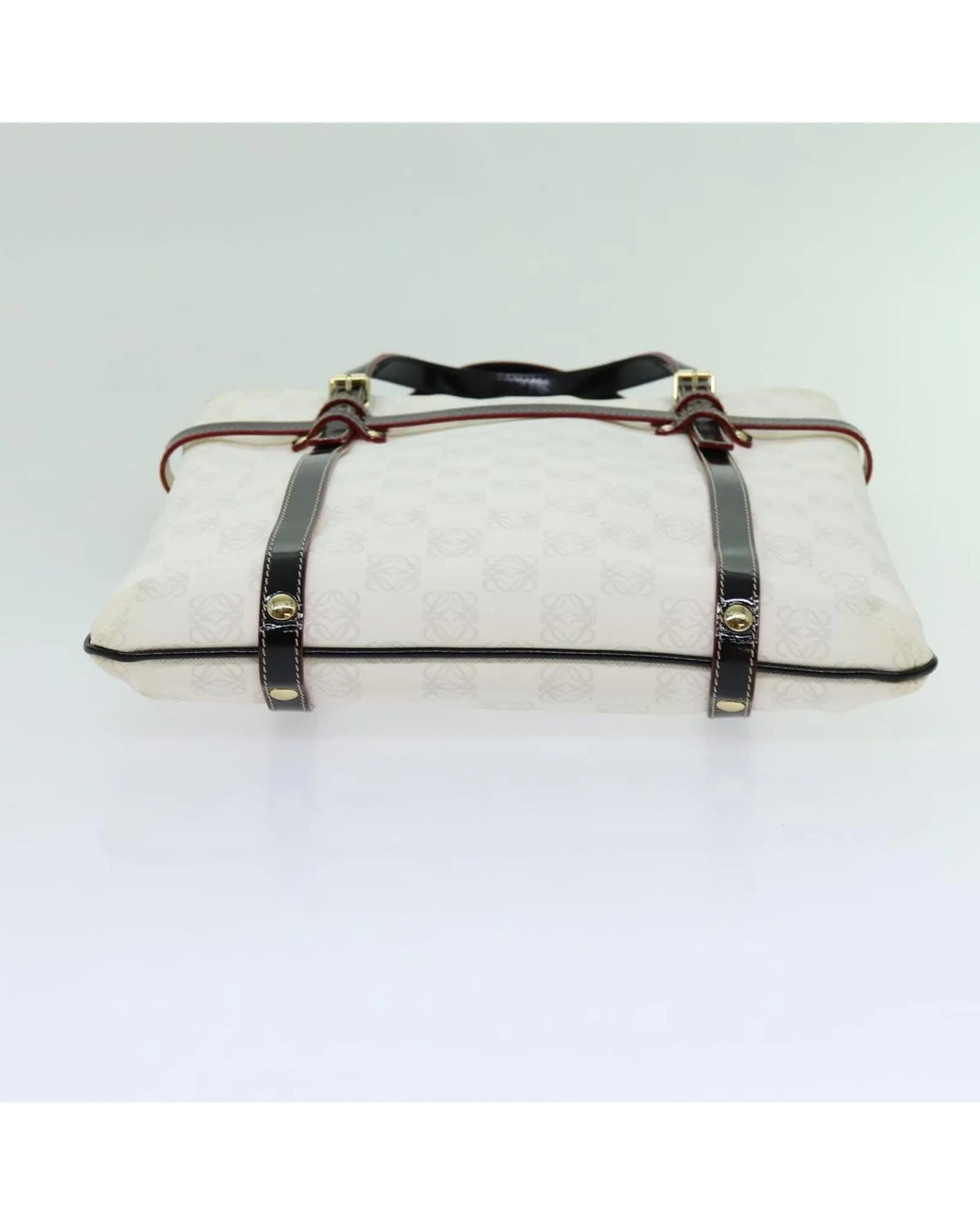 White PVC Leather Tote Bag by LOEWE