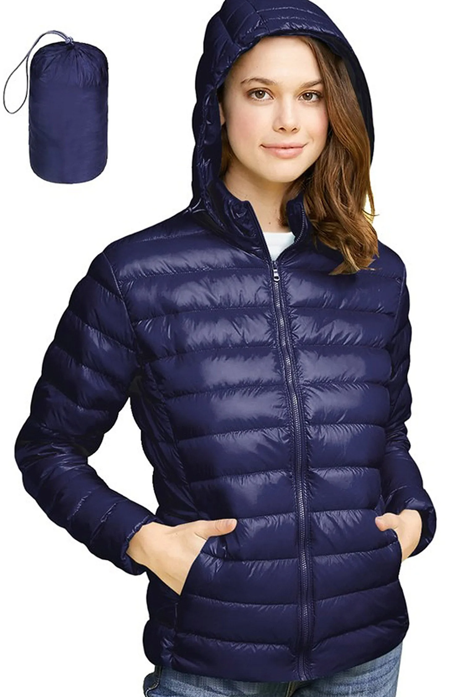 Women's Essential Ultra Light Weight Packable Down Jacket