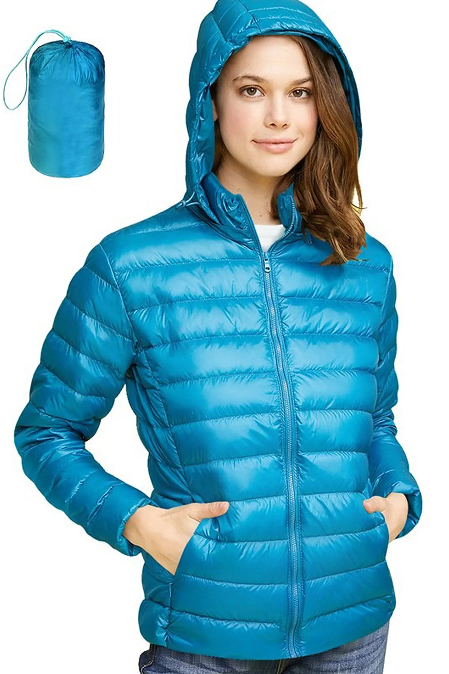 Women's Essential Ultra Light Weight Packable Down Jacket