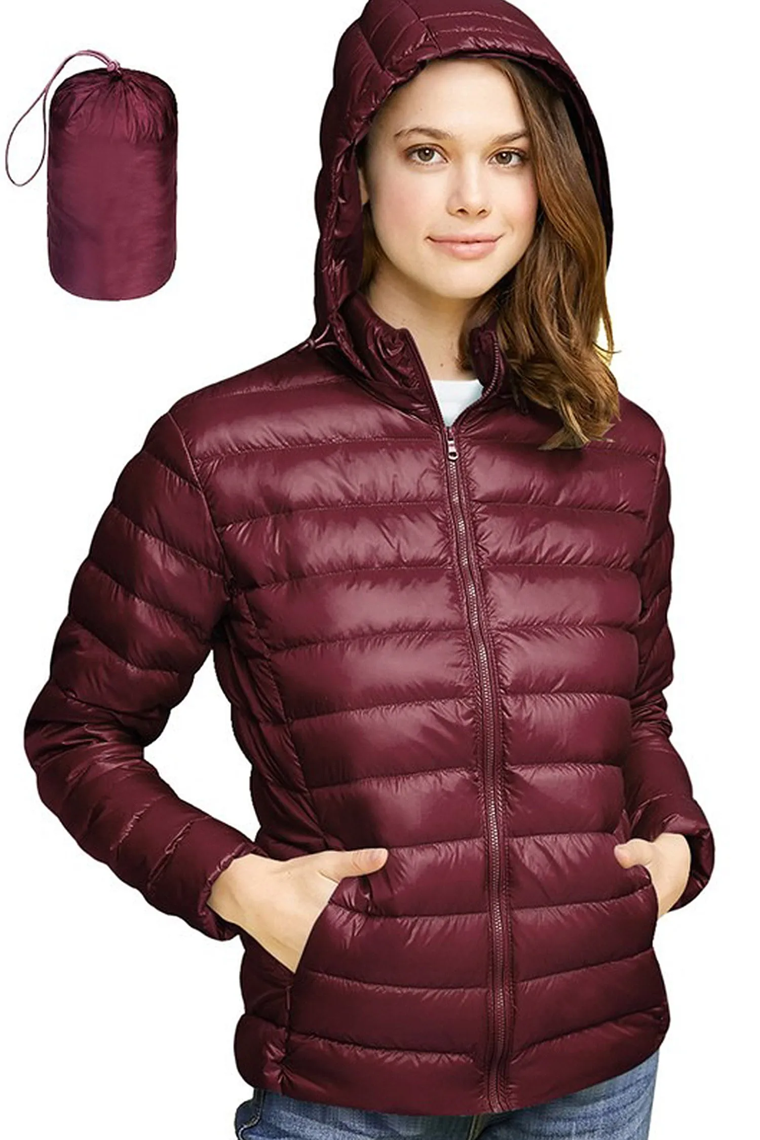 Women's Essential Ultra Light Weight Packable Down Jacket
