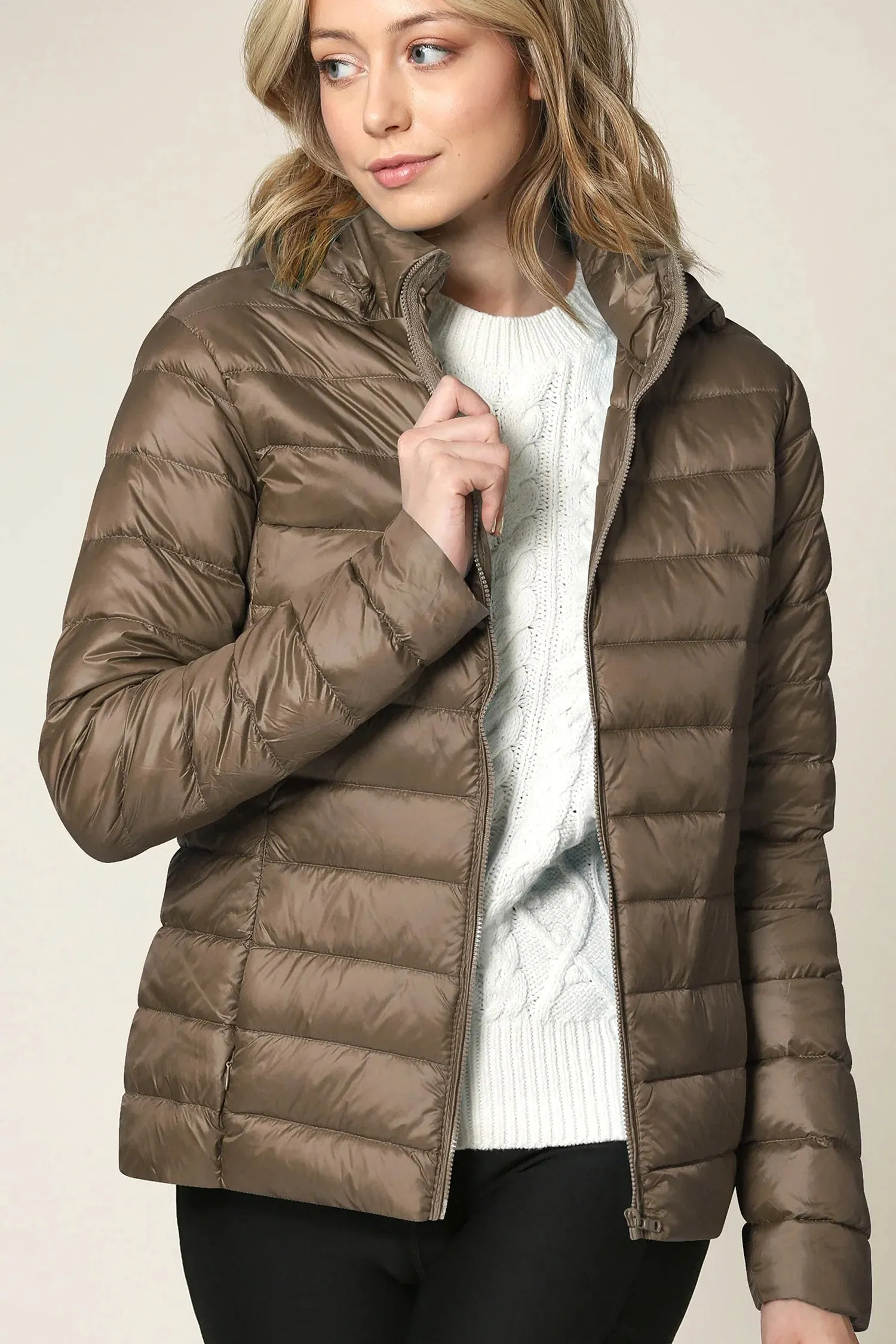 Women's Essential Ultra Light Weight Packable Down Jacket