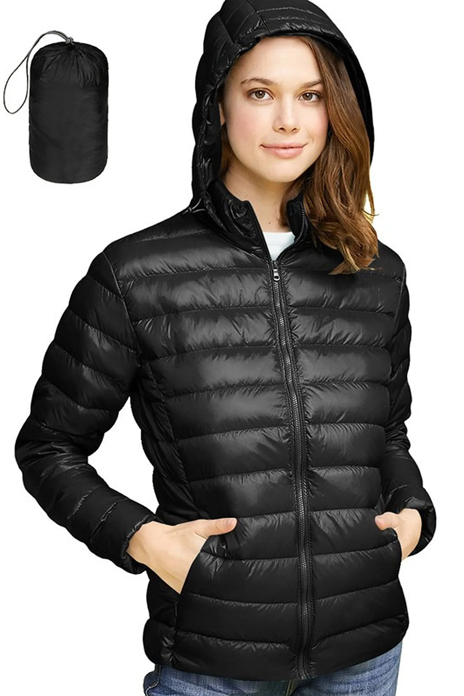 Women's Essential Ultra Light Weight Packable Down Jacket