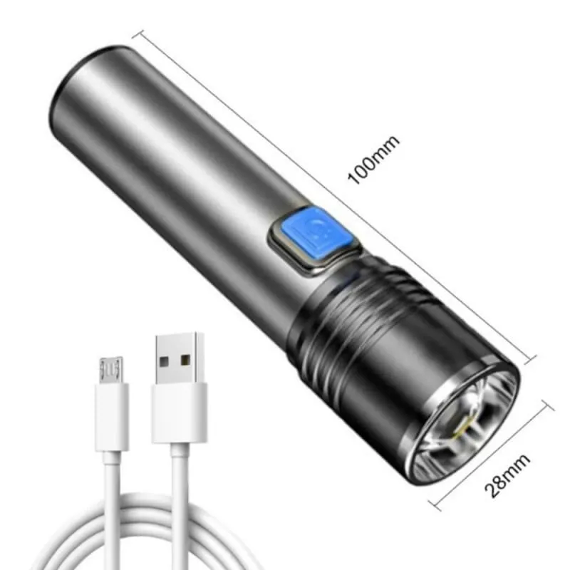 Xtreme Mini EDC Zoomable Ultra Powerful USB Rechargeable LED Torch