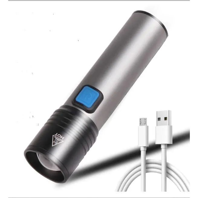 Xtreme Mini EDC Zoomable Ultra Powerful USB Rechargeable LED Torch